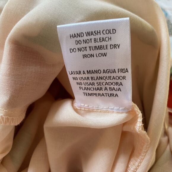 Hyacinth House Tuckernuck Dress L Multicolor Floral High Low Strapless Ruffled - Picture 15 of 16